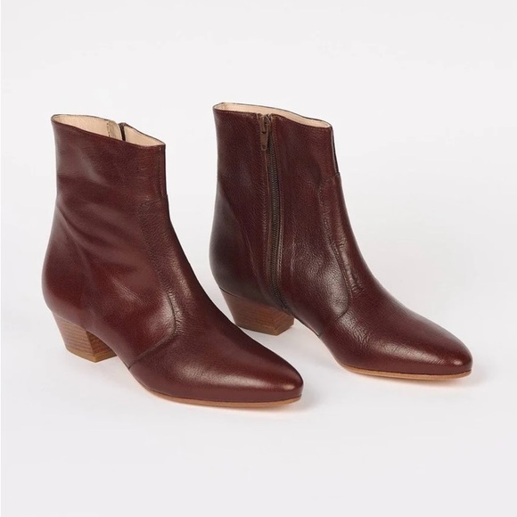 Jamie Haller The Beatnik Boots Oxblood Brown 38 8 - Picture 1 of 5
